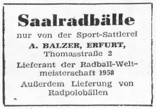 Datei:Anzeige Balzer Saalradbälle Radsportwoche 1958.jpg