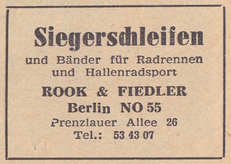 Datei:Anzeige Siegerschleifen Rook und Fiedler Radsportwoche 1956.jpg