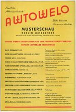 Die Betriebe der SAG AWTOWELO (Anzeige in einem Journal zur Leipziger Messe, Oktober 1951).