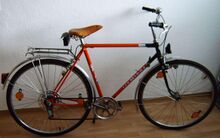 Mifa Modell 207 (1990) Das hier gezeigte Fahrrad stammt von Anfang 1990, also aus der Zeit unmittelbar vor Auflösung des VEB Mifa-Werk Sangerhausen.
