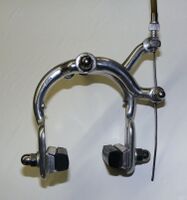 Bremse von Alda, schmale Ausführung, Baujahr 1958, verbaut: an Diamant-Sporträdern von 1956 bis 1964, Material: Aluminium