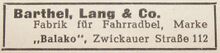 Eintrag im "Sächsischen Länderadressbuch für Behörden, Industrie, Handel, Handwerk und freie Berufe", 1948.