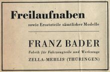 Anzeige im Journal zur Leipziger Messe, Mai 1946.