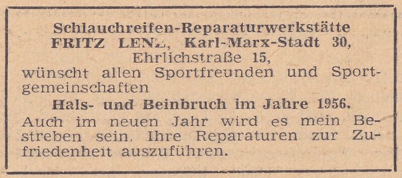 Datei:Anzeige Fritz Lenz Radsportwoche 1956.jpg