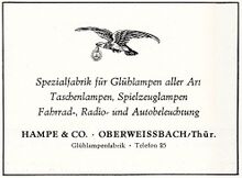 Anzeige zur Leipziger Frühjahrsmesse 1956.