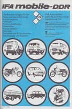 Anzeige für Produkte der VVB Automobilbau, 1973.