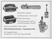 Anzeige, August 1958.