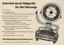 Anzeige, September 1958.