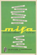 Anzeige für Mifa-Fahrräder, 1966.
