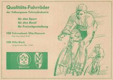 Gemeinsame Anzeige für Fahrräder von Diamant und Mifa, Juli 1963.