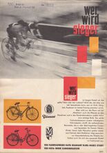 Gemeinsame Anzeige für Fahrräder von Diamant und Mifa, Mai 1965.