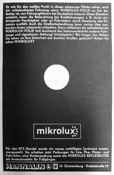 Datei:Anzeige Mikrolux-Folie KFT Dez 1971.JPG