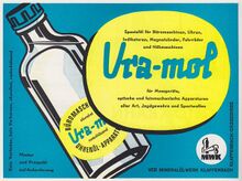Anzeige für Ura-mol-Fahrradöl, August 1959.