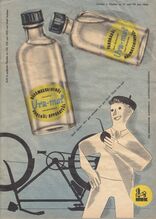 Anzeige für Ura-mol-Fahrradöl, vrmtl. 1960er Jahre.