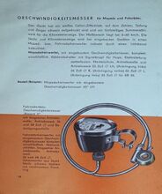 Tachometer Rasant II Katalogabbildung um 1960