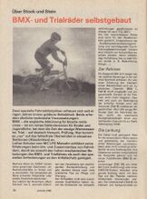 "BMX- und Trialräder selbst gebaut" (A), in: practic 3/1988.