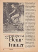 Bauanleitung für einen Heimtrainer (A), in: practic 4/1983.