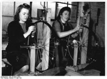 Zentrieren der Laufräder. (März 1951)