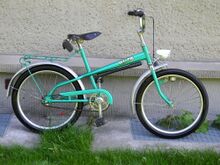 Ein Blitz Kinderrad von 1983. Ob es sich dabei um Modell 405 oder 405/2 handelt, lässt sich nicht eindeutig bestimmen.