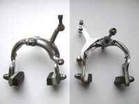 ungemarkte Bremsen, Hersteller wohl Optima, Verwendungszeitraum verbaut an: Mifa- und Diamant-Sporträdern von 1954 bis 1955, Material: Aluminium
