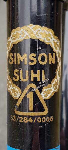 Datei:Dekor Sattelrohr Simson 1953.jpg