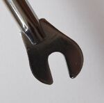 Typ: Bahnrad-Gabel (neu) Zeitraum: 1960 - 1990 Modelle: 35 708 Bemerkungen: extra starke Ausführung (aus 5mm-Blech gestanzt)