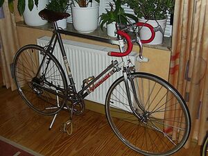 Mit diesem Rahmendekor wurden die Rennräder noch bis Ende der siebziger Jahre ausgeliefert. Hier ein Exemplar von 1977.