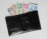 Portemonnaie mit Diamant-Prägung, das an verdiente Mitarbeiter vergeben wurde. Zeitraum ??