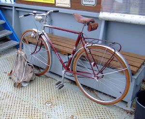 Hier handelt es sich um eines der ersten Sporträder, die von Diamant nach dem Krieg produziert wurden - mit dem Strahlenkopfdekor gab es diese Räder zudem nur relativ kurze Zeit (1954-1955). Bekannt sind nur Räder mit einer dunkelroten Rahmenfarbe wie hier zusehen.