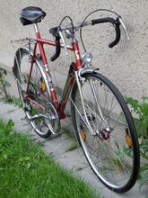 Das Fahrrad ist vollständig original erhalten. Die Rahmenhöhe beträgt in diesem Fall 55 cm.