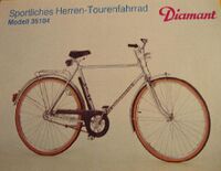 28"-Tourensportrad von Diamant, Werbeaufnahme aus den späten 80er Jahren
