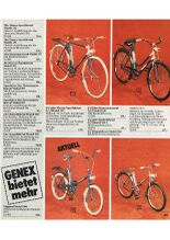 Fahrradsortiment im Genex-Katalog 1978.