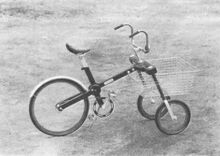 "Variante mit zwei lenkbaren Vorderrädern." (1)