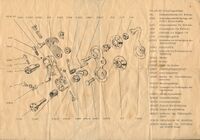 Teileliste der Favorit-PWB-Schaltung (Drucklegung 1971)