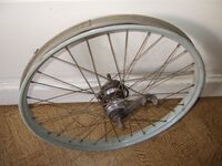 Graue unlinierte Felgen, 20"-Laufrad für Kinderräder, 60er/70er Jahre