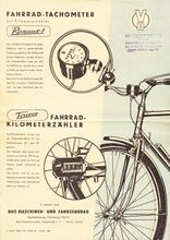 Prospekt für Fahrrad-Zubehör des VEB Geräte- und Regler-Werke Teltow, 1955. Seite 2.