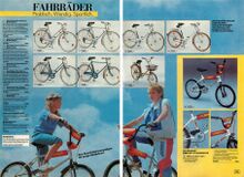 Fahrradsortiment im Genex-Katalog 1989.