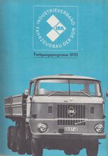 IFA-Fertigungsprogramm für 1970 (1), Anzeige 1969.