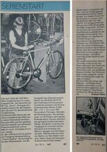 Artikel in der Zeitschrift "Jugend und Technik" (1987) über die Produktion des neuen Sportrads Mifa "Sprint".