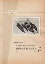 Auszug aus einem Katalog von 1959 (Kleidernetze).