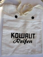 Proviantbeutel für Radrennfahrer mit Werbeaufdruck für KOWALIT-Reifen, vrmtl. 50er/60er Jahre