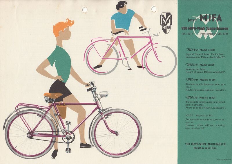 Datei:Möve Modell 35 301 überdruckt MIFA um 1961.jpg