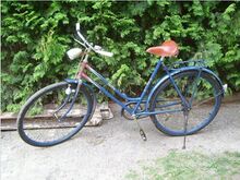 Mifa Modell 153 Auch dieses Fahrrad (Baujahr unbekannt) besitzt einen Lenker in sportlicher Form.