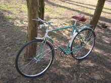 Dieses bei Mifa von 1971 bis 1975 verwendete Rahmendekor ist bei den Sporträdern selten zu finden, offenbar wurde es nur 1974/75 verwendet.
