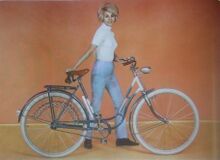 Mifa Modell 152 (1967) Zwischen 1966 und 1971 sah das Rahmendekor so aus wie in dieser Katalogabbildung. Zu dieser Zeit wurden die Tourenräder teilweise auch, so wie hier abgebildet, mit grauen Stahlfelgen ausgeliefert.