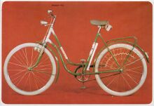 Mifa Modell 154 (1972) Prospektabbildung, das Fahrrad ist hier mit Sportpedalen abgebildet.