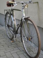 Im Unterschied zu den späteren Mifa-Sporträdern mit Diamant-Dekor besitzt dieses Fahrrad ein angenietets Steuerkopfschild.