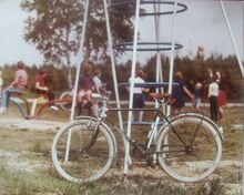 Diese Katalogabbildung stammt ebenfalls aus den späten 1960er Jahren und zeigt das Jugendrad mit Aluminiumschutzblechen.