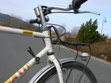 Gut zu erkennen ist die Verschweißung der Rahmen- und Gabelrohre.