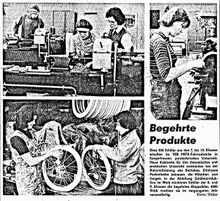 Poytechnischer Unterricht bei Mifa, Notiz im NEUEN DEUTSCHLAND vom 25. Mai 1974.